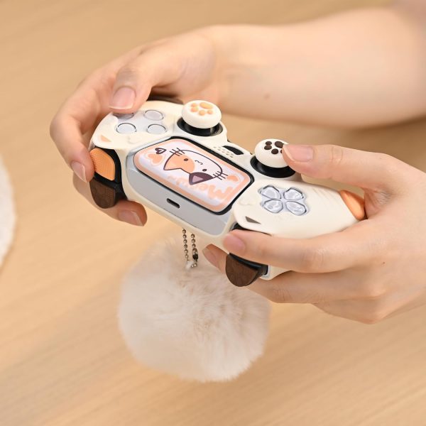 GeekShare PS5 Controller Skin Set Soft Silicone Protective Cover Case for PS5 Wireless Controller with 2 Thumb Grip Caps and 2 Stickers - Image 7