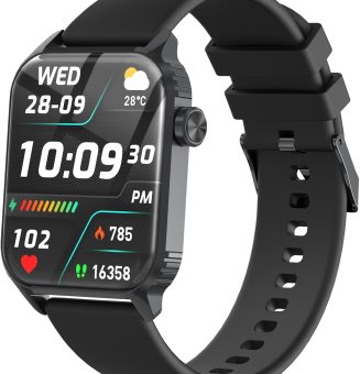 Smart Watches for Women Men, 1.83 inches HD Smartwatch with 90 Sports Modes, Heart Rate/Sleep Monitor, IP67 Waterproof, Bluetooth Call & Music Control